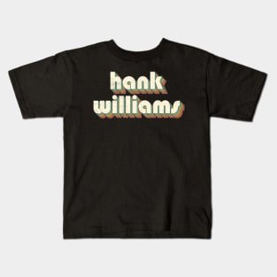 Retro Vintage Rainbow Hank Letters Distressed Style Kids T-Shirt